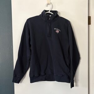 Men's Navy Half-Zip Sweater